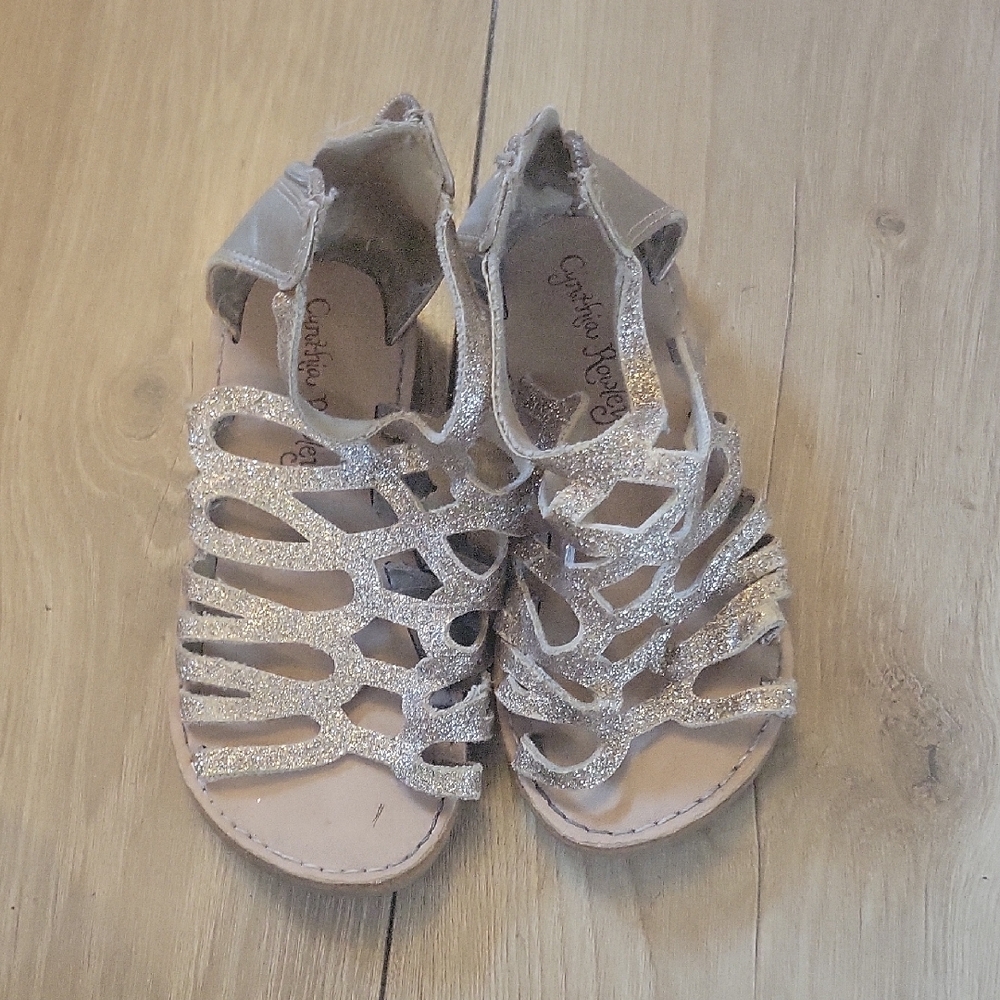 Sparkly Silver Kids Sandals